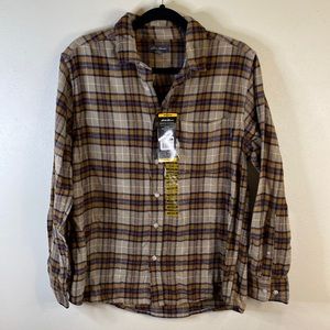 NWT Eddie Bauer Mens Bristol Flannel Button Down Shirt Sz M